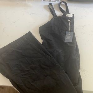 Black Utility Overalls